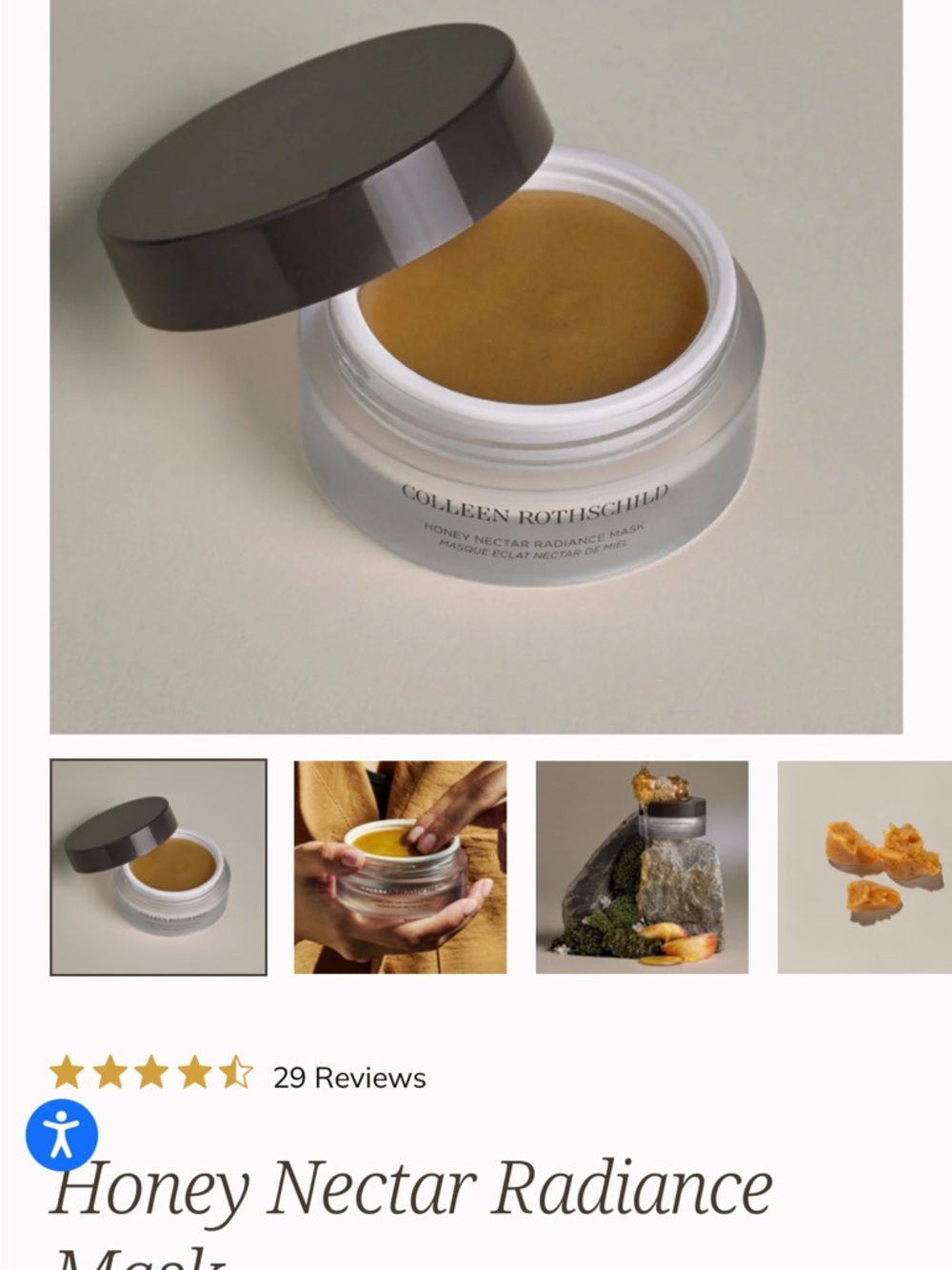 Colleen Rothschild Honey Nectar Radiance Mask - NEW IN BOX